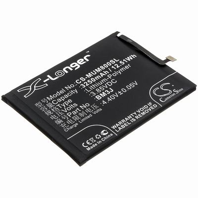 Xiaomi M1808D2TC Mobile SmartPhone Battery 3.85V 3250mAh Li-Poly MUM800SL