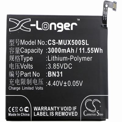 Redmi M1803E6C Mobile SmartPhone Battery 3.85V 3000mAh Li-Poly MUX500SL
