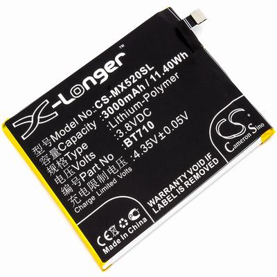 Meilan A5 Mobile SmartPhone Battery 3.8V 3000mAh Li-Poly MX520SL
