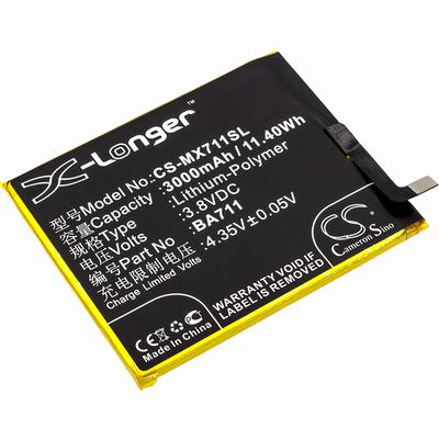 Meilan M6 Mobile SmartPhone Battery 3.8V 3000mAh Li-Poly MX711SL