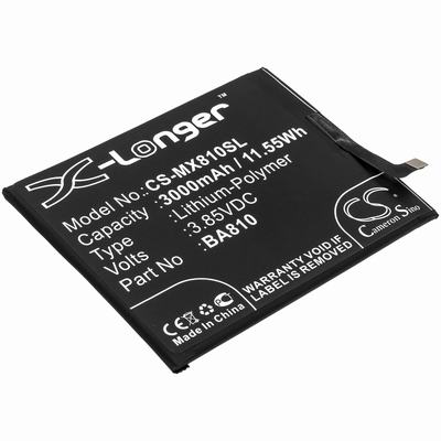 Meizu M810H Mobile SmartPhone Battery 3.85V 3000mAh Li-Poly MX810SL