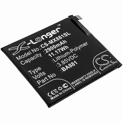 Meizu 15 Mobile SmartPhone Battery 3.85V 2900mAh Li-Poly MX881SL