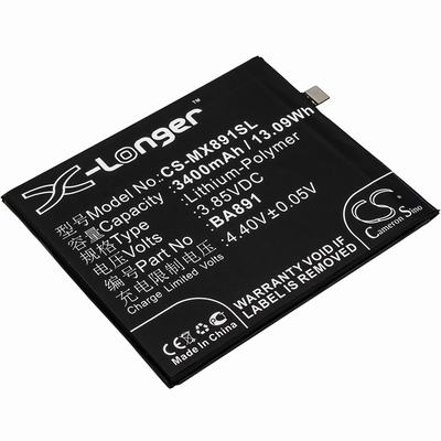 Meizu 15 Plus Mobile SmartPhone Battery 3.85V 3400mAh Li-Poly MX891SL