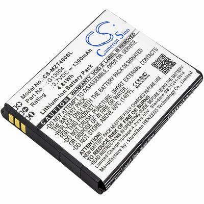 NAVON Mizu T400 Mobile SmartPhone Battery 3.7V 1300mAh Li-ion MZT400SL