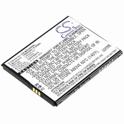 NAVON Mizu MZT005 Mobile SmartPhone Battery 3.7V 1500mAh Li-ion MZU005SL