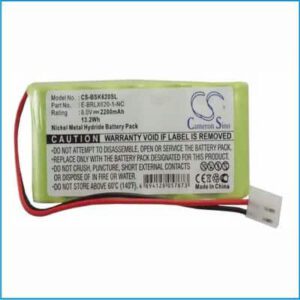 BOSCH Somfy BD5000 Automation & Security Battery 6V 2200mAh Nickel Metal Hydride BSK620SL