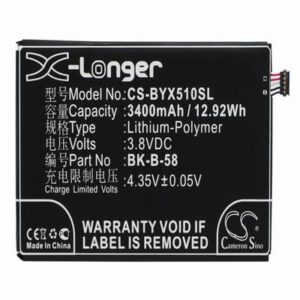BBK VIVO X510W Mobile Phone Battery 3.8V 3400mAh Li-Polymer BYX510SL