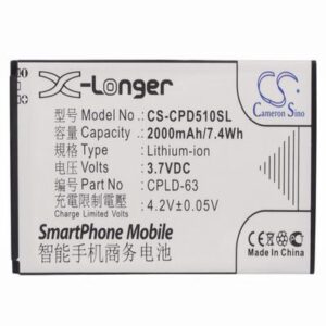 Coolpad 2168 Mobile Phone Battery 3.7V 2000mAh Li-ion CPD510SL
