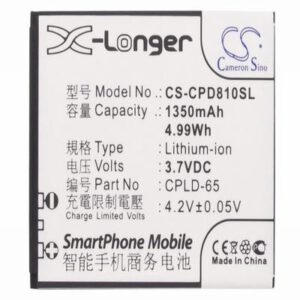 Coolpad 8810 Mobile Phone Battery 3.7V 1350mAh Li-ion CPD810SL