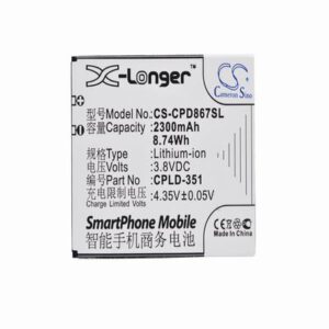 Coolpad 8675 Mobile Phone Battery 3.8V 2300mAh Li-ion CPD867SL