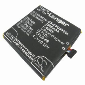 Coolpad 9960 Mobile Phone Battery 3.7V 2000mAh Li-Polymer CPD996SL