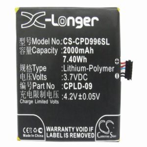 Coolpad 9960 Mobile Phone Battery 3.7V 2000mAh Li-Polymer CPD996SL