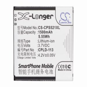 Coolpad 5218D Mobile Phone Battery 3.7V 1500mAh Li-ion CPS521XL