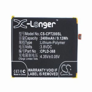 Coolpad Fengshang T2 Mobile Phone Battery 3.8V 2400mAh Li-Polymer CPT200SL