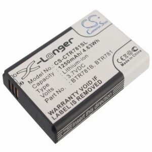 Casio GzOne Ravine 2 Mobile Phone Battery 3.7V 1250mAh Li-ion CTR781SL