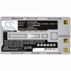 Casio DT-X30 Barcode Data Terminal Battery 7.4V 2600mAh Li-Ion DTX30BX