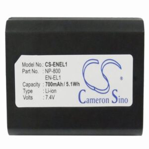 Minolta DG-5W Digital Camera Video Battery 7.4V 700mAh Li-Ion ENEL1