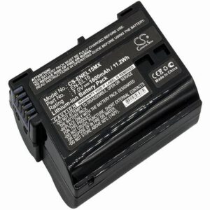 Nikon 1 V1 Digital Camera Video Battery 7V 1600mAh Li-Ion ENEL15MX