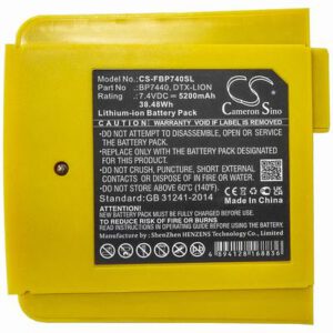Fluke DTX-1200-M Equipment Survey Test Battery 7.4V 5200mAh Li-ion FBP740SL