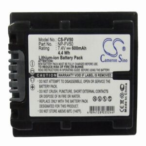 Sony DCR-SR100 Digital Camera Video Battery 7.4V 600mAh Li-Ion FV50