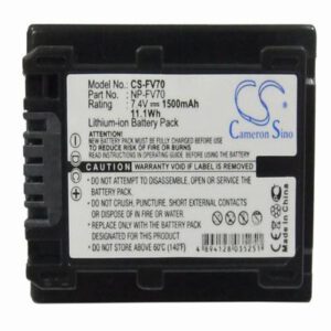Sony DCR-SR100 Digital Camera Video Battery 7.4V 1500mAh Li-Ion FV70