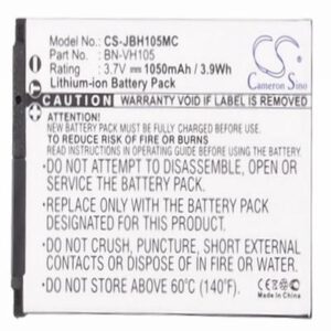 JVC ADIXXION Digital Camera Video Battery 3.7V 1050mAh Li-Ion JBH105MC
