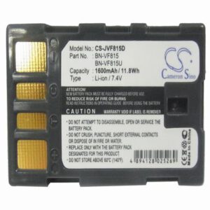 JVC EX-Z2000 Digital Camera Video Battery 7.4V 1600mAh Li-Ion JVF815D