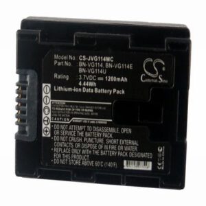 JVC GZ-MG680 Digital Camera Video Battery 3.7V 1200mAh Li-Ion JVG114MC