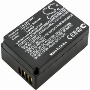 Canon EOS 100D Digital Camera Video Battery 7.4V 650mAh Li-Ion LPE12MC