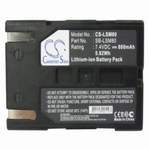 Samsung VP-D354 Digital Camera Video Battery 7.4V 800mAh Li-Ion LSM80