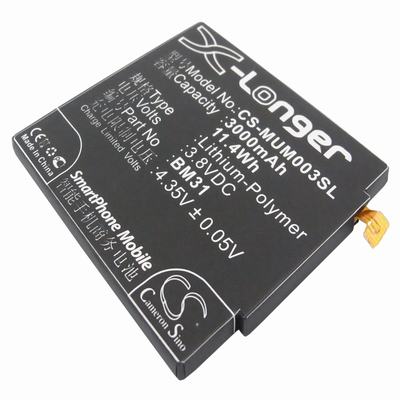 Xiaomi 3 Mobile Phone Battery 3.8V 3000mAh Li-Polymer MUM003SL