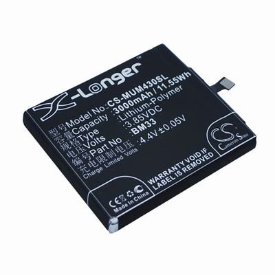 Xiaomi M4i Mobile Phone Battery 3.85V 3000mAh Li-Polymer MUM430SL