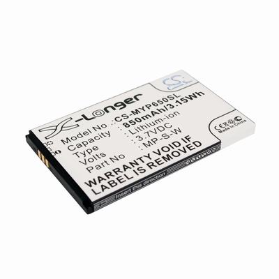 MyPhone 6500 Mobile Phone Battery 3.7V 850mAh Li-ion MYP650SL