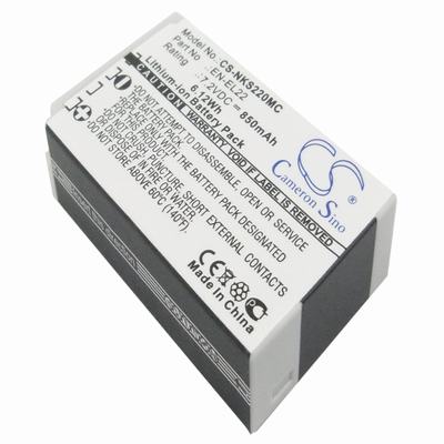 Nikon 1 J4 Digital Camera Video Battery 7.2V 850mAh Li-Ion NKS220MC