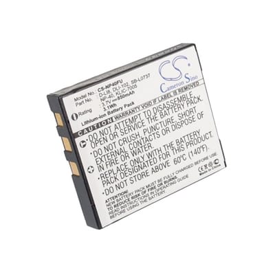 Benq X600 Digital Camera & Video Battery 3.7V 850mAh Li-ion NP40FU