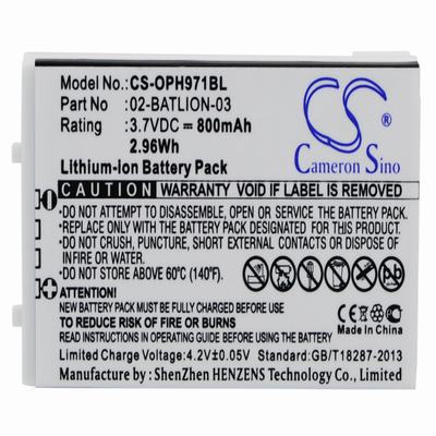 Opticon OPL-7724 Barcode Data Terminal Battery 3.7V 800mAh Li-Ion OPH971BL