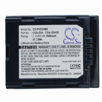 Panasonic AG-DVC180A Digital Camera Video Battery 7.4V 7800mAh Li-Ion PVD54MX