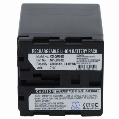 Sony DSR-PDX10 Digital Camera Video Battery 7.4V 4200mAh Li-Ion QM91D