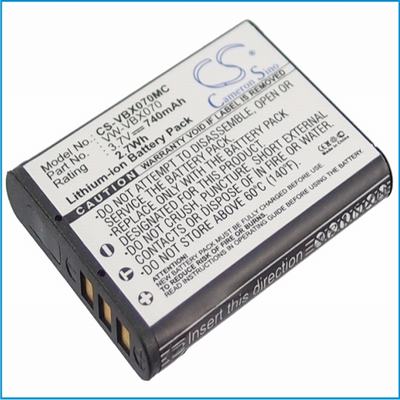Panasonic HM-TA2 Digital Camera Video Battery 3.7V 740mAh Li-Ion VBX070MC
