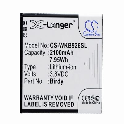 Wiko Birdy Mobile Phone Battery 3.8V 2100mAh Li-ion WKB926SL