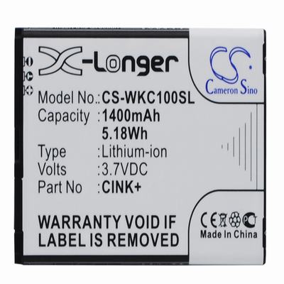Wiko Cink Mobile Phone Battery 3.7V 1400mAh Li-ion WKC100SL