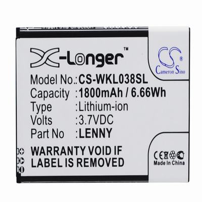 Wiko LENNY Mobile Phone Battery 3.7V 1800mAh Li-ion WKL038SL