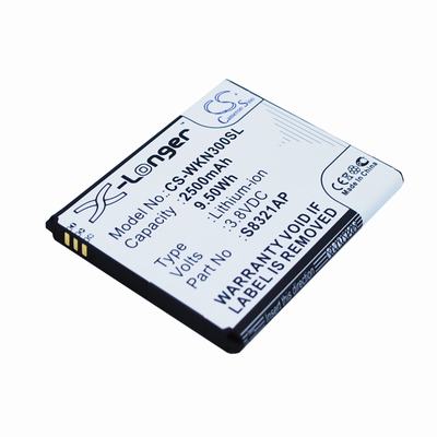 Wiko Slide Mobile Phone Battery 3.8V 2500mAh Li-ion WKN300SL