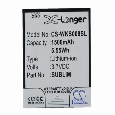 Wiko Sublim Mobile Phone Battery 3.7V 1500mAh Li-ion WKS008SL