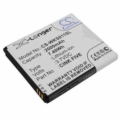 Wiko Cink King Mobile Phone Battery 3.7V 2000mAh Li-ion WKS011SL