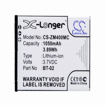 Zoom ZOOM Q4 Digital Camera Video Battery 3.7V 1050mAh Li-Ion ZM400MC