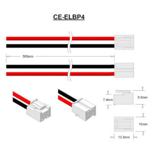 Legrand BPW4-2 Emergency Lighting Battery 2.4V 4Ah NiCd