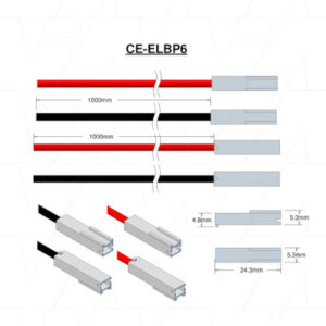FB480GP Emergency Lighting Battery 4.8V 4.5Ah NiCd
