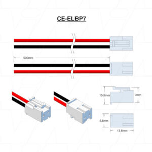Cooper Electric P4B5 Emergency Lighting Battery 4.8V 1.5Ah NiMH