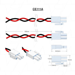 FB360MLX Emergency Lighting Battery 3.6V 4Ah NiCd